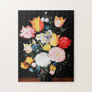 Bloemen in Glass Vessel, Jan Brueghel de Younger Legpuzzel