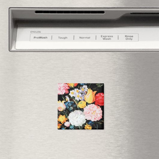 Bloemen in Glass Vessel, Jan Brueghel de Younger Magneet (Insitu (Vaatwasser))