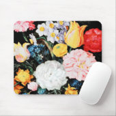 Bloemen in Glass Vessel, Jan Brueghel de Younger Muismat (Met muis)