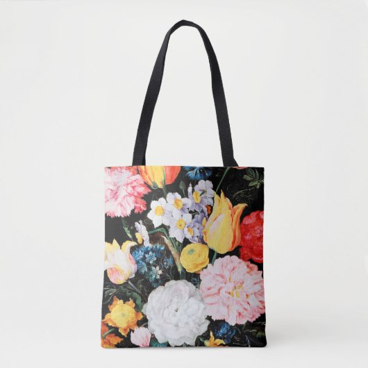 Bloemen in Glass Vessel, Jan Brueghel de Younger Tote Bag (Voorkant)