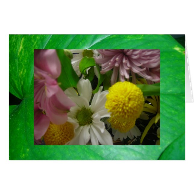 bloemen in groenen (Voorkant Horizontaal)