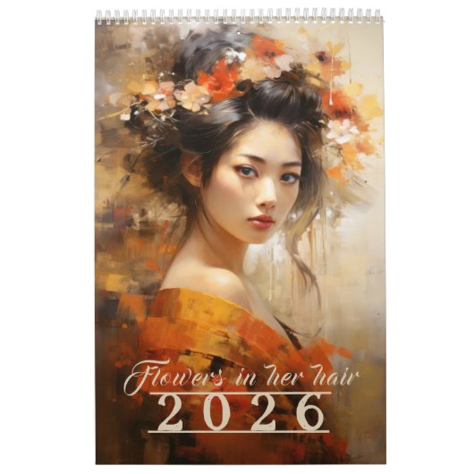 Bloemen in haar haar 2026 Kalender (Hoes)