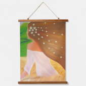 Bloemen in haar haar haar haar haar hangend wandkleed (Voorkant)