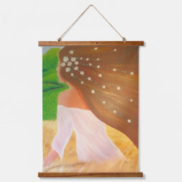 Bloemen in haar haar haar haar haar hangend wandkleed