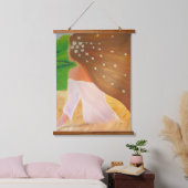 Bloemen in haar haar haar haar haar hangend wandkleed (Slaapkamer)