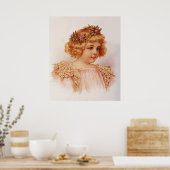 Bloemen in haar haar haar haar haar poster (Keuken)