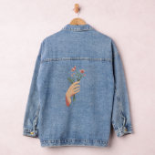 Bloemen in handen denim jacket (Hangar)