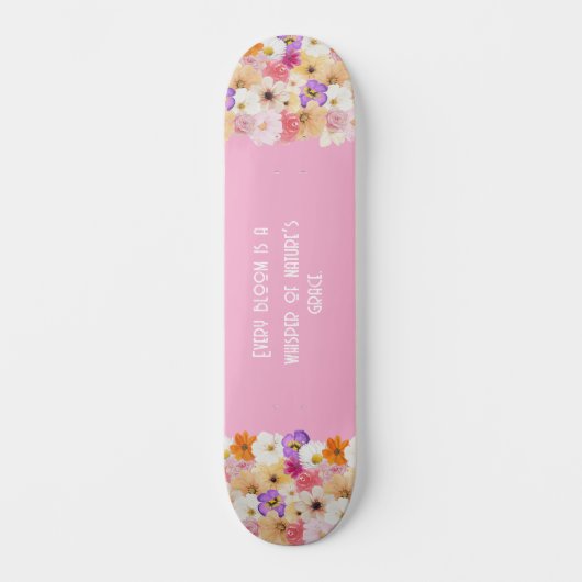 Bloemen in harmonie: een symfonie van kleuren persoonlijk skateboard (Voorkant)
