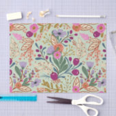 bloemen in heldere kleuren tissuepapier (Craft)