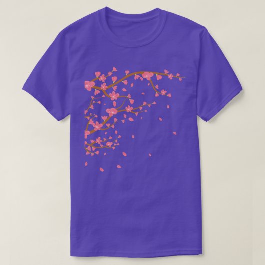 Bloemen in het donker t-shirt (Design voorkant)