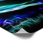 Bloemen in het motorlicht poster (Hoek)