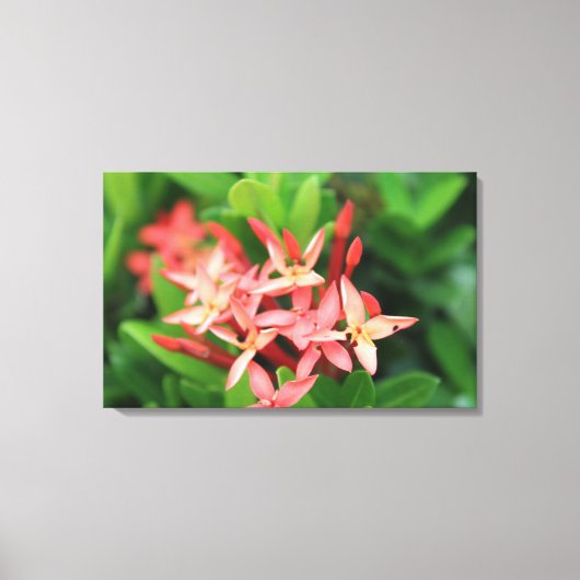 Bloemen in het oerwoud canvas afdruk (Voorkant)