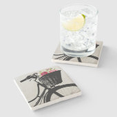 Bloemen in het Onderzetter van de Bike Basket Ston (Zijkant)