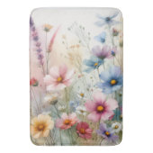 Bloemen in het wild badmat (Voorkant Verticaal)
