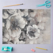 Bloemen in houtskool tissuepapier (Craft)