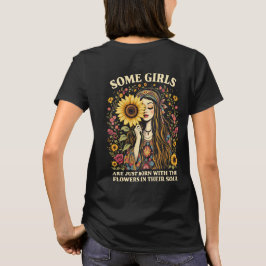 Bloemen in hun ziel T-shirt