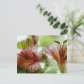 Bloemen in ijs briefkaart (Staand voorkant)
