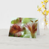 Bloemen in ijs kaart (Gele Bloem)