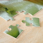 Bloemen in ijs legpuzzel (Zijkant)