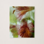 Bloemen in ijs legpuzzel (Verticaal)
