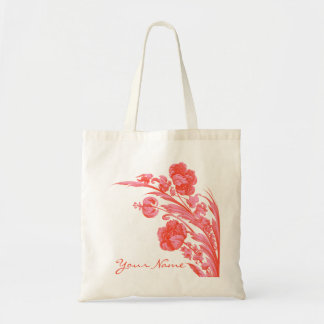 bloemen in kleuren, Oranje en roze Tote Bag