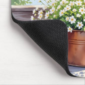 Bloemen in koperen pot op Lakehouse Deck Muismat (Hoek)