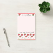 Bloemen in koraal post-it® notes (Kantoor)