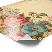  bloemen in levendige tinten foto afdruk (Hoek)