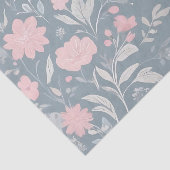 Bloemen in lichtgrijs Tissuepapier (Detail)