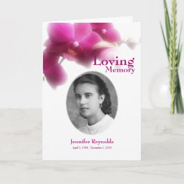 Bloemen in liefdevolle herinnering Foto Keepsake K Aankondiging