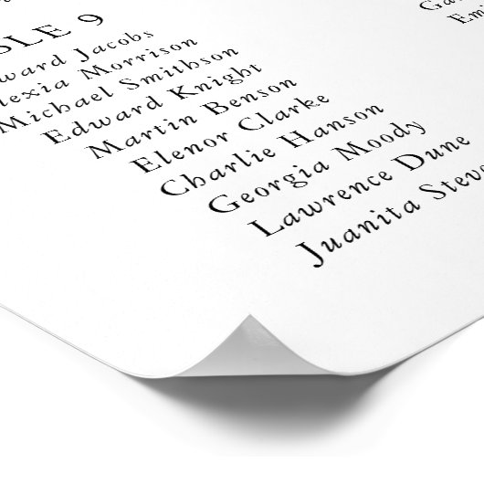 Bloemen in marineblauw, blauwe bloemen, stoelenkaa poster (Hoek)