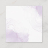 Bloemen in Mason Jar Paarse Bloemen Trouwdetails Informatiekaartje (Achterkant)