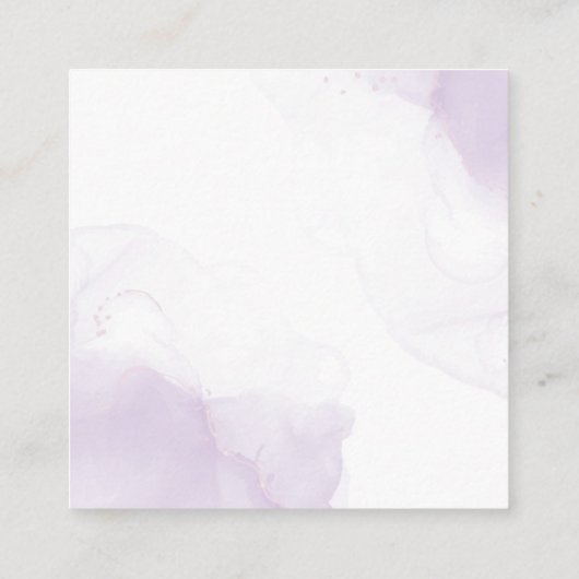 Bloemen in Mason Jar Paarse Bloemen Trouwdetails Informatiekaartje (Achterkant)