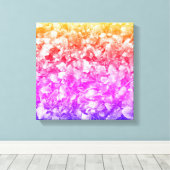 Bloemen in meerdere kleuren canvas afdruk (Insitu (Houten vloer))