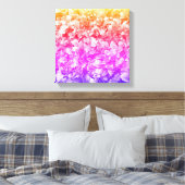 Bloemen in meerdere kleuren canvas afdruk (Insitu (Slaapkamer))