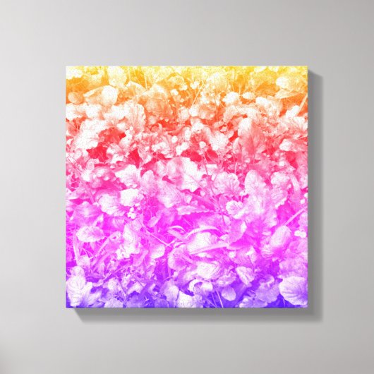 Bloemen in meerdere kleuren canvas afdruk (Voorkant)