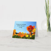 Bloemen in mei, blanco, kaart (Voorkant)