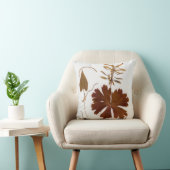 Bloemen in mid-century modern stijl kussen (Stoel)