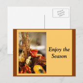 Bloemen in najaarkleuren - briefkaart (Voorkant / Achterkant)