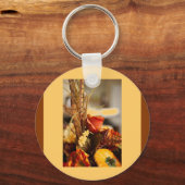 Bloemen in najaarkleuren - sleutelhanger (Voorkant)