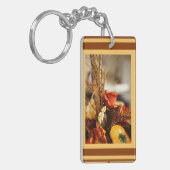 Bloemen in najaarkleuren - sleutelhanger (Voorkant Links)