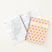 bloemen in Oranje gepersonaliseerd recept Notitieboek (Binnen)