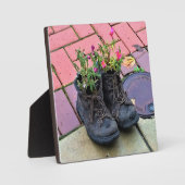 Bloemen in oude Boots Fotoplaat (Voorkant)