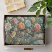Bloemen in overvloed met een kasteel tissuepapier (Geschenk)