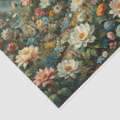 Bloemen in overvloed met een kasteel tissuepapier (Detail)