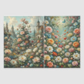 Bloemen in overvloed met een kasteel tissuepapier (Voorkant)
