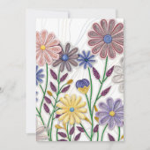 Bloemen in papier en draad: 3D Quilled Wildflower Kaart (Voorkant)