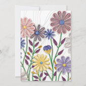 Bloemen in papier en draad: 3D Quilled Wildflower Kaart (Achterkant)