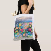 Bloemen in Pastels - AI Expanded Tas (Dichtbij)