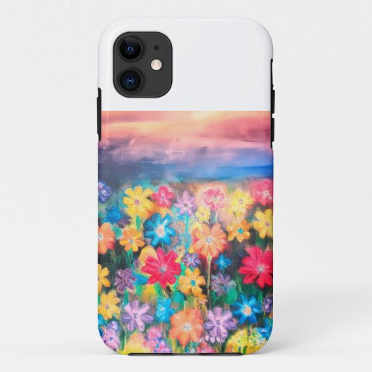 Bloemen in Pastels - Sangria Telefoonhoesje Case-Mate iPhone Case (Achterkant)